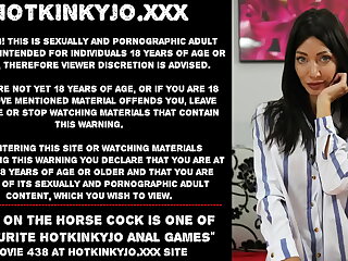Ride on the pony cock is one of most favourite Hotkinkyjo assfuck games
